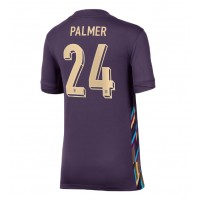 Maglia Calcio Inghilterra Cole Palmer #24 Seconda Divisa Donna Europei 2024 Manica Corta